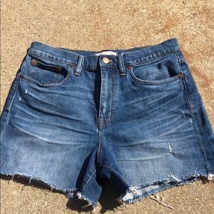 Madewell High Rise Denim Shorts